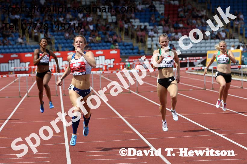Womens 400 metres hurdles, Muller British Championships, Alexander Stadium, Birmingham. Photo: David T. Hewitson/Sports for All Pics